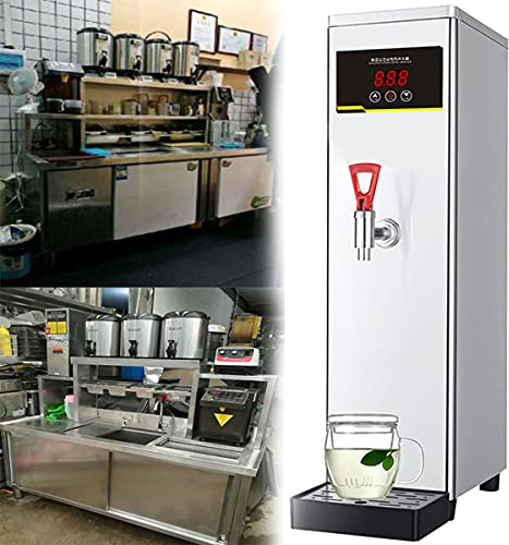 Heißwasserboiler,Gewerblicher Milchteeladen,Kaffeeurnen Heißgetränkespender,Edelstahlgehäuse,Wasserleistung 30L/H,3000W,Display mit Sensorsteuerung
