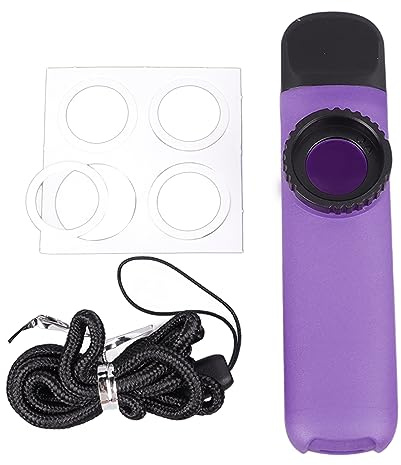 Kazoo-Flöte, Hölzerne Kazoo-Flöte, Einfach zu Spielen mit 8-teiligen Membranen für Musik (Lila)