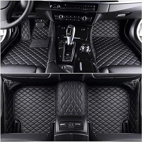 BARIQ Auto Alfombrilla de Coche para Audi RS6 C7 Avant 2016 2017 2018, Antideslizante Impermeable Interior Car 3D Cuero Alfombras,Black