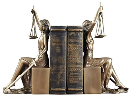 Buchstützen Römische Dame Gerechtigkeit, Bronzefigur, Schreibtisch-Skulpturen, für Bibliothek, Arbeitszimmer, Büro, Heimdekoration, Geschenke, 1 Paar