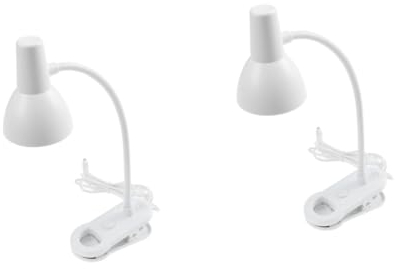 Mikikit 2stücke Clip Tischlampe Für Nachttisch Usb Aufladbare Leselampe Mit Dimmbarer Helligkeit Und Farbtemperatur Für Studenten Im Schlafzimmer Oder Am Schreibtisch
