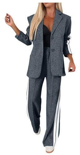 Migliori Tute Donna Completo Elegante Gonna E Top Tuta Pezzo Unico Donna Pantaloni E Spolverino Completo Giacca E Pantalone Rosso Tutine Jumpsuit Completo Pantaloni Lino Donna Completo Glitter Donna