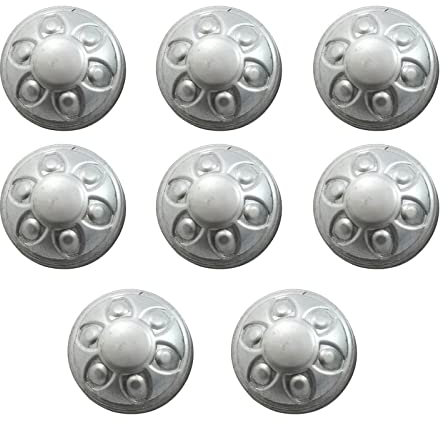 8 Pack Aluminum Chain Link Round End Cap for 76mm Outside Diameter Post/Pipe Fence Posts