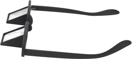 Bonbela Faule Leserbrille Prismenbrille Bett Prisma Brille Horizontaler Spiegel 90 Grad Prismenbrille Zum Lesen des Lesens Schauen Fernseher Schwarz