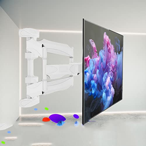 FHSLKXIM Supporto TV da Parete Completamente Girevole per La Maggior Parte dei Televisori da 40-75 Pollici, Staffa TV da Parete con Snodo E Inclinazione, Max 600X400 Mm.