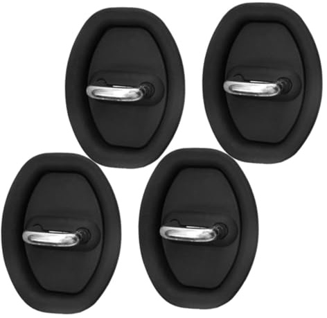 LIYANGT1 4Pcs Car Door Latch Protector for Toyota GT86 Subaru BRZ 2020 2021 2022 2023, Silent Pads Silicone Car Door Lock Protective Cover Car Door Lock Decorative Cover,Black