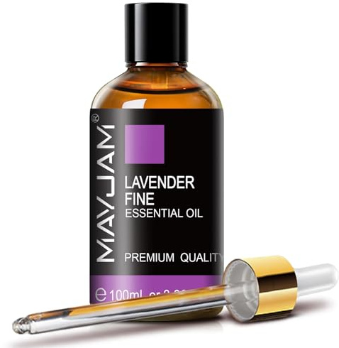 MAYJAM Aceite Esencial de Lavanda para Difusor 100ML | Aceite Esencial de Lavanda Humidificador, Bricolaje, Hogar, Accesorios