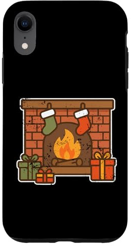 Camino accogliente con calze Custodia per iPhone XR