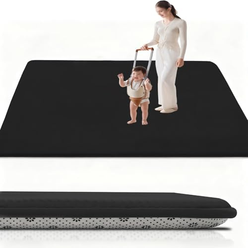 RxueSug Krabbelmatte Baby 150 x 150 cm, Spielmatte Kinder Spieldecke, Baby Spielmatte, Kinderteppich, Spielteppich, Bodenmatte Kinder Dicke 2 cm, rutschfest Seiten für drinnen und draußen