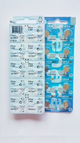 Renata SR927W 399 Lot de 10 piles boutons by Renata