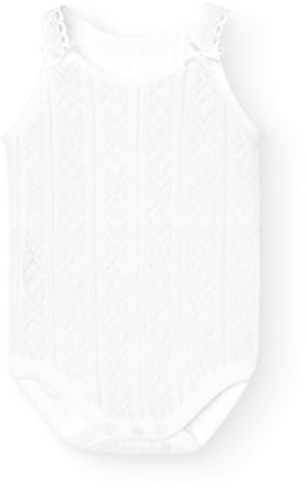 BABIDU Body Neonato con Spalline Sottili Cotone Perle 100% Morbido e Traspirante, Body Senza Maniche con Dettaglio Fiocco Ideale per Neonati e Ragazzi, Comodo Abbigliamento per Neonati Design Unisex