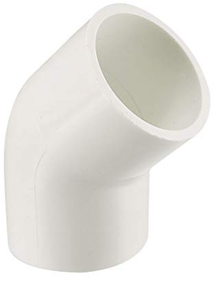 sourcing map 5 Piezas Tubo PVC Codo PVC de 45 Grados de Deslizamiento | de 32mm, Conector PVC, Reductor PVC, Reductor Manguera