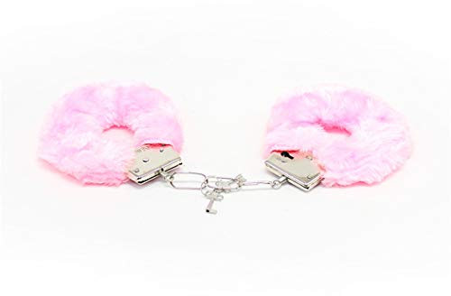 Canarea Handschellen set Bondage Geschirr Erotik Sex Plüsch Weich Fesseln Toys,SM Fetisch Handfessel Fußfesseln sexspielzeug für Anfänger und Paare (Pink)