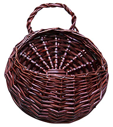 Boodtag Hängenden Blumenkorb Pflanzer Vase Blumenkorb Geflochtener Rattan Blumentopf Hängender Pflanzer Rattan Korb Balkonkasten Wandbehang Hängen Ornamente Wanddekoration