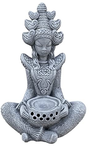 stoneandstyle Steinfigur indische Göttin Sarasvati Shiva frostfest Steinguss