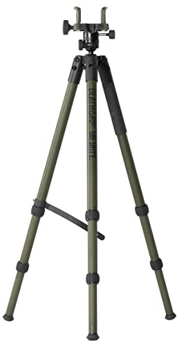 BOG DeathGrip Infinite Aluminum Tripod with Heavy Duty Construction, 360 Degree Ball Head, Quick-Release Arca-Swiss Mount System, and Optics Plate for Hunting, Shooting, Glassing, and Outdoors