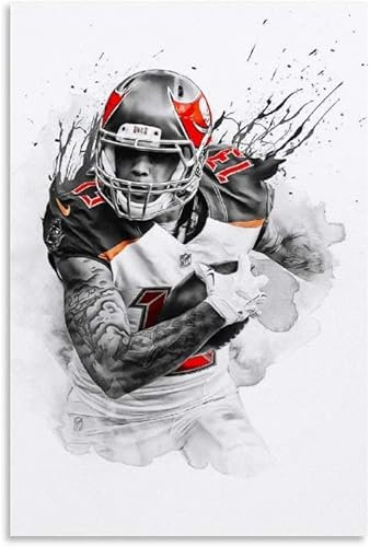 Puzzle 500 Teile Erwachsene und Kinder American-Football-Spieler Mike Evans Star Holz Puzzles Stress Freisetzung Spiel 500 Piece 20.4x15inch(52x38cm) Kein Rahmen
