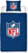 Character World NFL National Football League Offiziell Lizenziertes Helm-Design, Einzelbettbezug-Set, wendbar, 2-seitig, inkl. passendem Kissenbezug, Einzelbett-Set, Polycotton, Blau