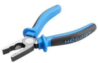 PROFI Kombizange 160 MM, Kombinationszange CR-V | HRC 58-62 | Chrom-Vanadium- Stahl | Universalzange | Gummierte Grifffläche (Kombizange, 160 MM)