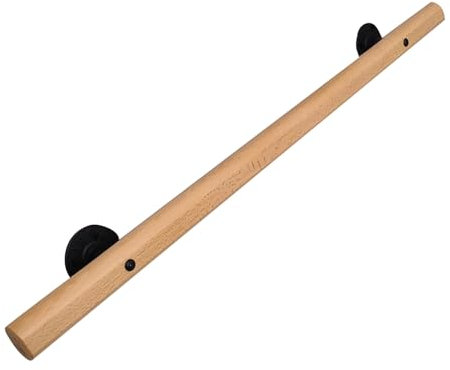 handlauf/handlauf Edelstahl Wandmontierter Treppenhandlauf aus Holz für Betonstufen, Treppenhandlauf nach Maß 50cm-720cm/1.6ft-23.6ft, geeignet für Kinder, Erwachsene (Size : 360cm(141.7in))