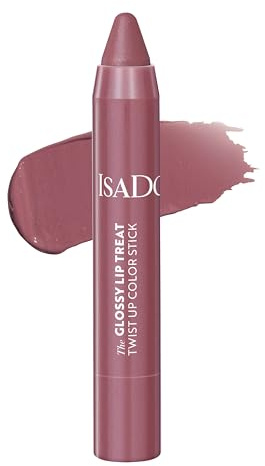 IsaDora The Glossy Lip Treat Twist Up Color Stick - Återfuktande Stift som Vårdar och Ger Färg (18 lovely lavender)