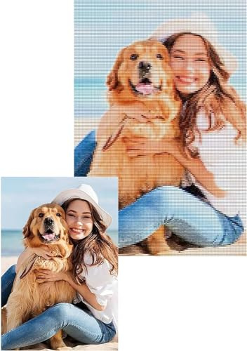 Benutzerdefiniertes Kreuzstichmuster vom Foto, personalisiertes Design, 11-fädiger Kreuzstich, geprägter Stoff, Sticksets für Erwachsene und Anfänger
