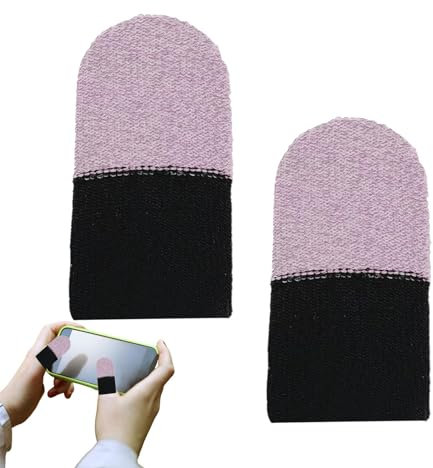 Xasbseulk Game Finger Sleeves, Sweat Proof Gamer Finger & Thumb Sleeves | Gamer Gloves for Mobile Phone Games, Game Artifact, Game Accessories