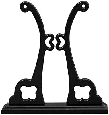 Psdndeww Chinese Round Hand Fan Holder Display Stand Vintage Antique Handheld Folding Fan Bracket Detachable Base Desktop Paper Fan Rack Home Decor