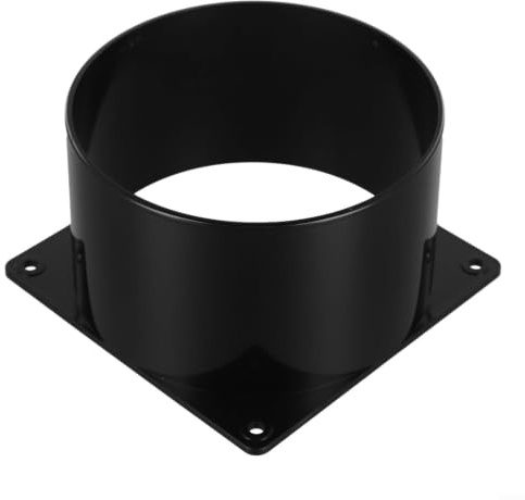 HomeVortex 1 connecteur à bride murale en ABS pour diverses applications et systèmes de ventilation, bon pour connecter des tuyaux (120 mm)