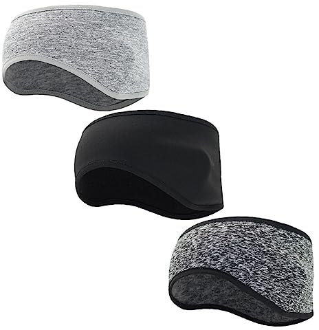 3pcs Winter Ear Warmer Headband Fleece for Outdoor Cycling