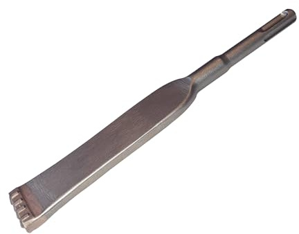 Marshall SDS Plus Brick Removal Chisel, Carbide-Tipped Heat-Treated Flat Blade, for Brick Removal, Cavity Inspection and Mortar Work