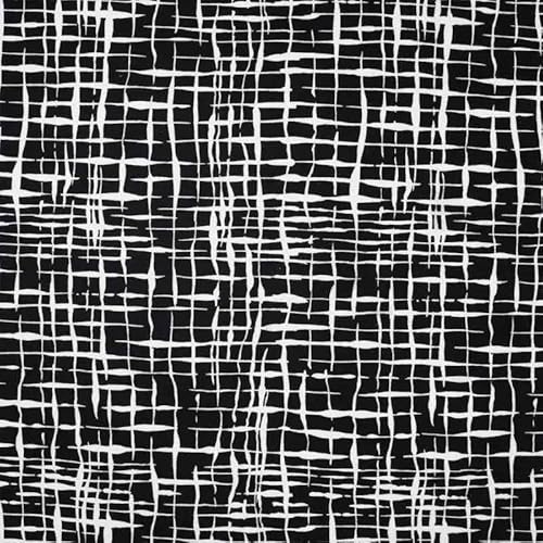 Romanit Jersey, Schwarz Weiß als Meterware, 50 cm