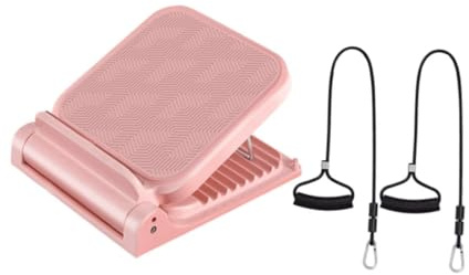 Zxpjkyu Allungatore per Polpacci, Attrezzo per Stretching, Cuneo per Squat, Tavola Inclinata per Esercizi di Equilibrio, E Allenamento Sportivo, Pink con Drawcord