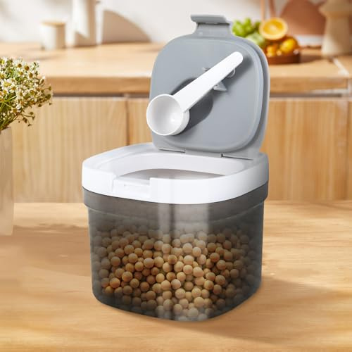 Kaffeedose Luftdicht Kunststoff 800 ml/1300 ml Ultra Versiegelt Sicher BPA-frei Stapelbar Vorratsgläser mit Deckel Kaffeebohnen Behälter für den Aromaschutz Ihres Kaffees Tee Nüsse Länger (Stil1)