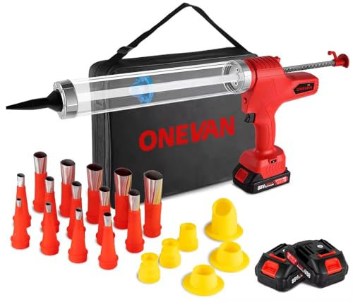 Pistolet à colle électrique pour silicone, graisse, colle à batterie, 500W, pression 10000N, rouge