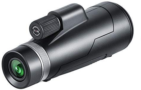 Monoculare Telescopio ad Alta Potenza 12X50 Monoculare Impermeabile con Supporto per Smartphone Treppiede Binocolo con Prisma BAK4 Grande oculare Lente Cannocchiale da osservazione per Adulti Birdwa