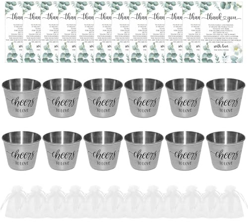 Uqezagpa Lot de 12 décorations de verre à vin sophistiquées pour mariage, fête, décoration de vin