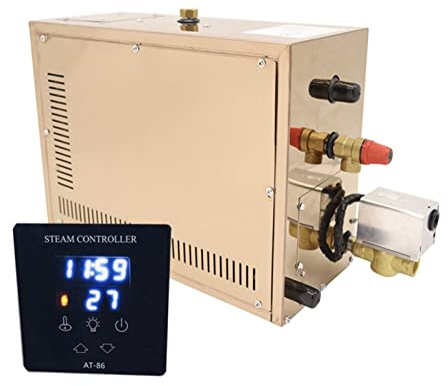 Générateur Vapeur Douche, Vapeur Nouveau générateur en acier inoxydable sauna équipement de chambre à vapeur machine de bain à vapeur for home spa fours à vapeur AT-30S 6 0(3KW)