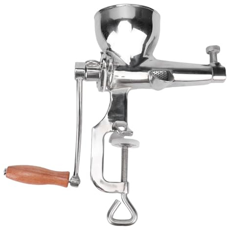 Fockety Extracteur de jus manuel pour herbe de blé, extracteur de jus portable robuste en acier inoxydable avec pince de bureau, presse-fruits et légumes