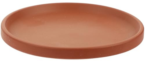 BIUDECO Sottovaso Rotondo in Ceramica Rossa 12 CM Vassoio Raccogligocce per Vasi da Fiori Base per Piante da Giardinaggio e Bonsai Supporto Resistente per Interni ed Esterni