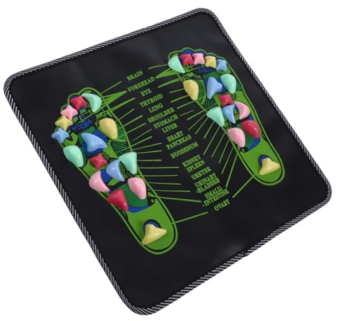 BCOATH Esterilla Masajeadora Pies con Diseño Piedra para Acupresión Precisa Antideslizante y Alfombra Terapéutica para Estimular Puntos Plantares y Promover Relajación Casa y