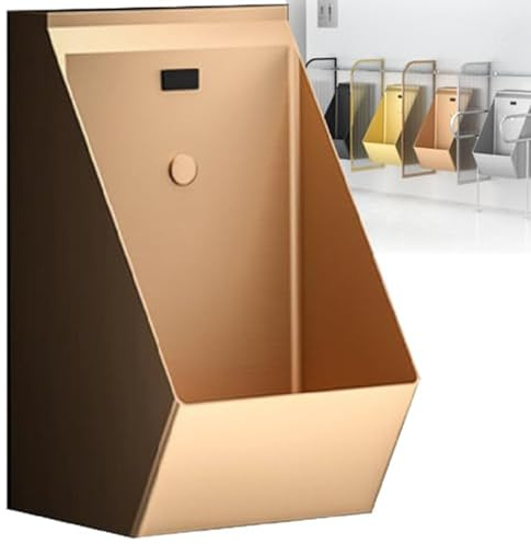 Urinoir mural avec capteur - Système de chasse automatique en acier inoxydable pour toilettes commerciales et publiques