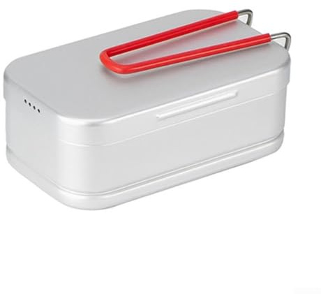 Fiambrera multiusos de aluminio portátil para camping, para senderismo, pesca, picnic, cocina