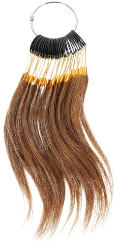 GALPADA 30 Pièces Échantillons de Cheveux Naturels pour Test de Coloration Capillaire, Mèches Professionnelles Longue Conservation pour Salons de Beauté et Coiffure