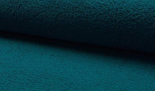 FABRICS-CITY PETRÓLEO TELA DE RIZO GRUESA Y PESADA DE DOBLE CARA PARA MANTAS, ROPA DE INVIERNO, MANUALIDADES; IDEAL PARA PROYECTOS DE COSTURA Y DECORACIÓN, 4276