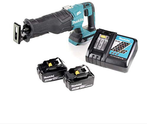 Makita DJR 360 RT Akku Reciprosäge 36V (2x18V) Brushless Säbelsäge + 2x 5,0 Ah Akku + Ladegerät