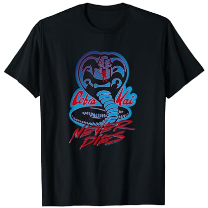 Cobra Kai Niemals stirbt Cobra Logo T-Shirt