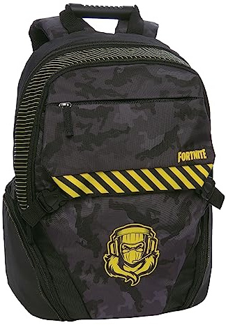 FORTNITE , Zaino Organizzato Unisex Bambini E Ragazzi, Nero, Taglia unica