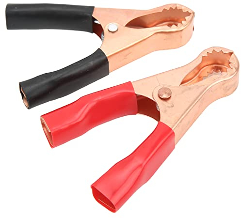 20 Stücke 50 A Isolierte Krokodilklemmen, Schwarz & Rot, Langlebige, Strapazierfähige Klemmen, Isolierte Ersatz-Batterieklemmen, Überbrückungskabel, Boost-Klemmen für Auto, Auto, Fahrzeug, Boot