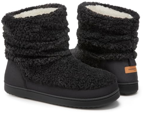 HomeTop Women's Bootie Slippers Fuzzy Warm Memory Foam Indoor House Shoes | Cosy, Skin-Friendly, Comfy, Durable, Cute, Non-Slip, Comfortable, Machine Washable, Gift, Classic